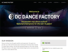 Tablet Screenshot of dcdancefactory.com